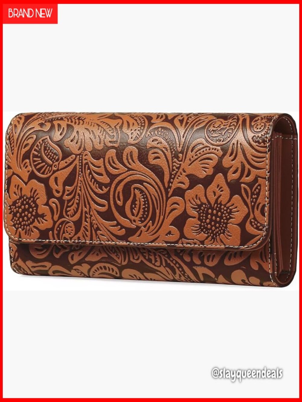 Vegan Leather RFID Blocking Long Clutch Wallet with 12 Card Slots
